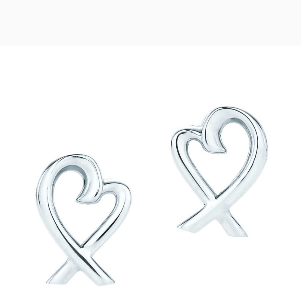 Tiffany loving heart studs